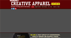 Desktop Screenshot of creativeapparel.biz